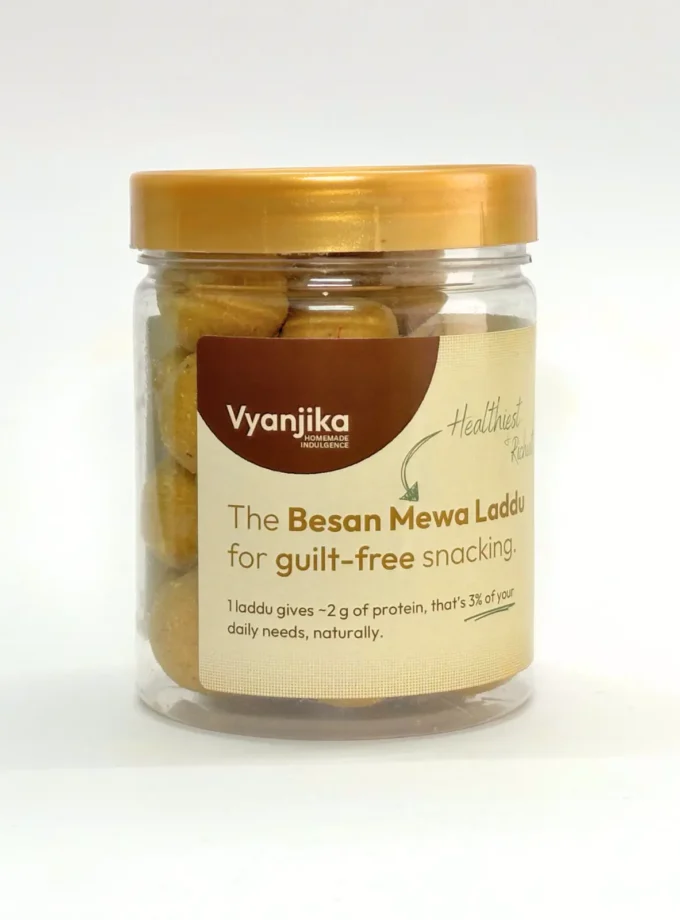 Besan Mewa Laddu - Small Snacking Jar